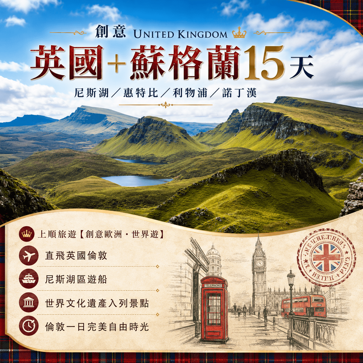 創意英國 15 天：完整收藏百年風華大不列顛島