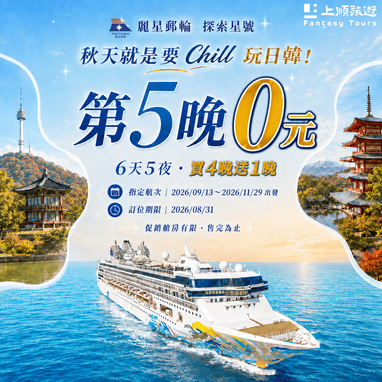 上順旅行社每週精選旅遊團行程 | 20260821