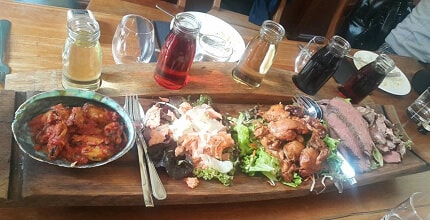Enjoy having fun eating and drinking 