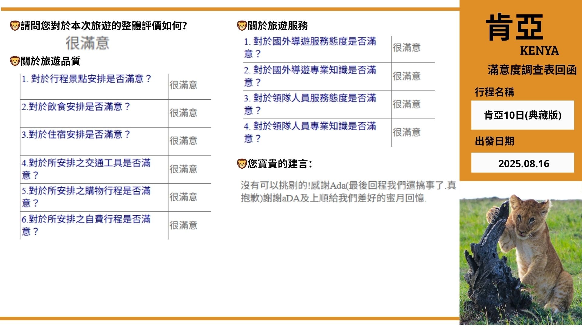 東非肯亞甜水帳篷安波西里~馬賽馬拉百萬動物王國10日(典藏版) 