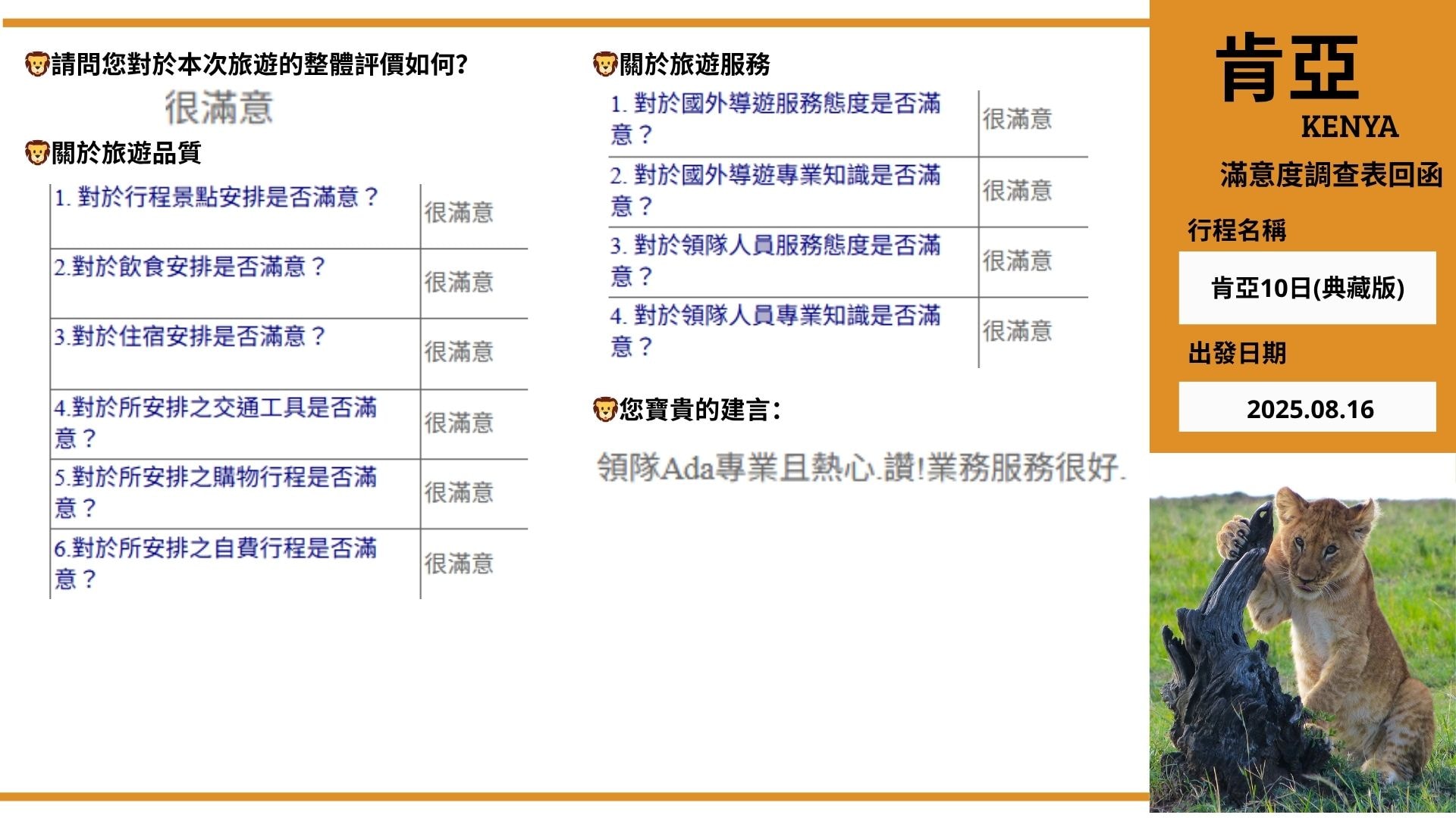 東非肯亞甜水帳篷安波西里~馬賽馬拉百萬動物王國10日(典藏版) 